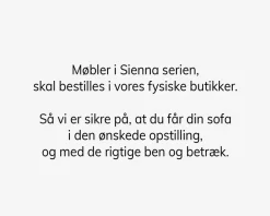 New Daells Bolighus Sienna Puf Stofgr. 1