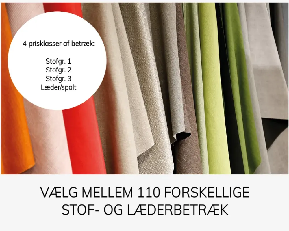 Daells Bolighus Sienna Sofa m/Chaiselong Stofgr. 1