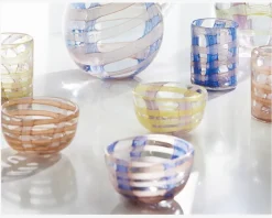 Daells Bolighus Skål Mønster Pink/Orange Ø.12 cm Lyserød, Orange