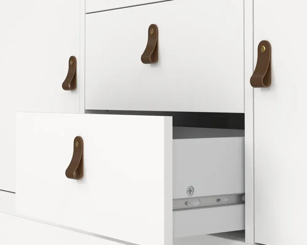 Clearance Daells Bolighus Skænk Madrid hvid med 3 skuffer