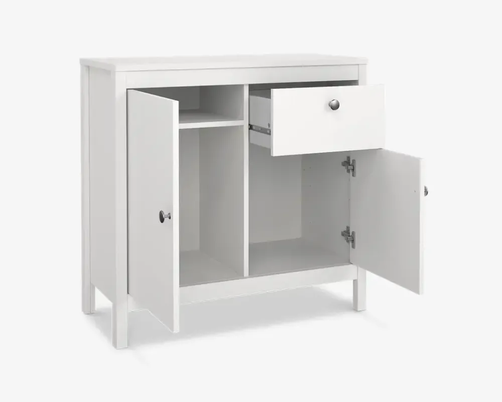 Daells Bolighus Skænk Madrid hvid med 1 skuffe