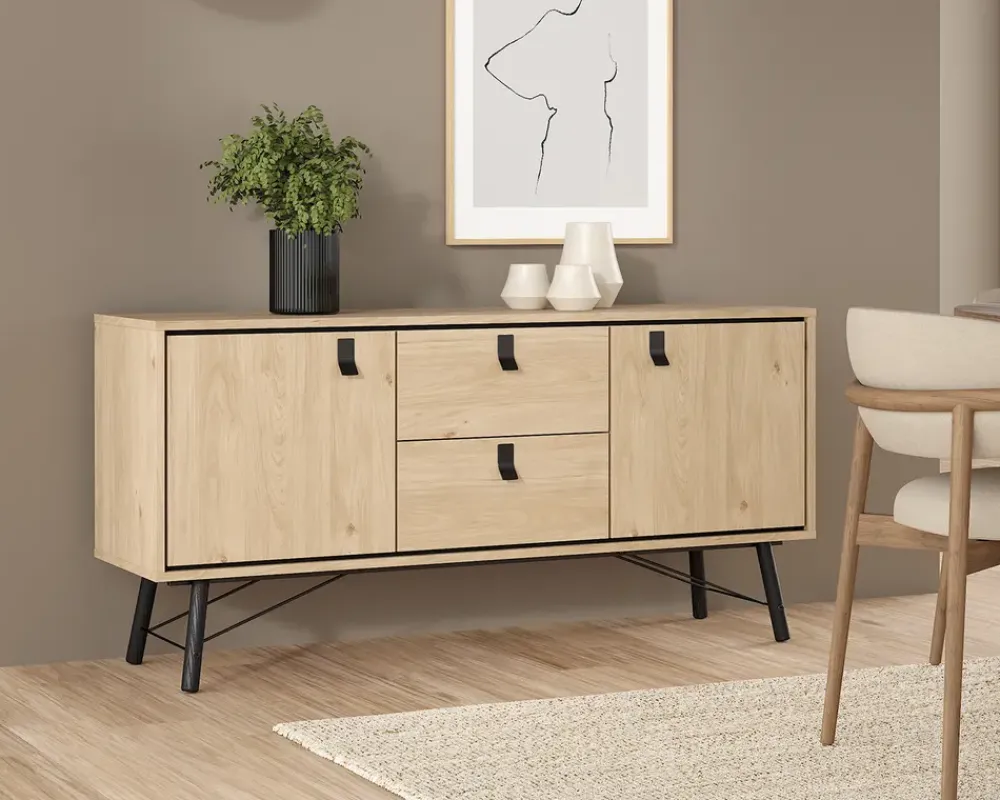 Clearance Daells Bolighus Skænk Ry B. 150 cm sort/eg