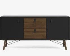 Daells Bolighus Skænk Ry B. 150 cm sort/valnød