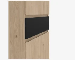 New Daells Bolighus Skoskab Naia eg/sort H. 191,7 cm