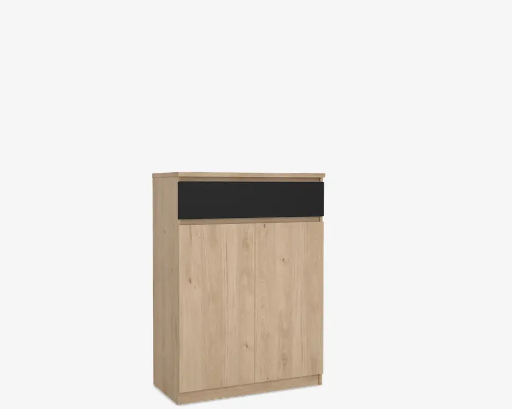 Hot Daells Bolighus Skoskab Naia eg/sort H. 111,3 cm