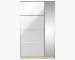 Discount Daells Bolighus Skoskab Shoes m. 4 låger og spejldør