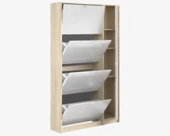 Discount Daells Bolighus Skoskab Shoes m. 4 låger og spejldør