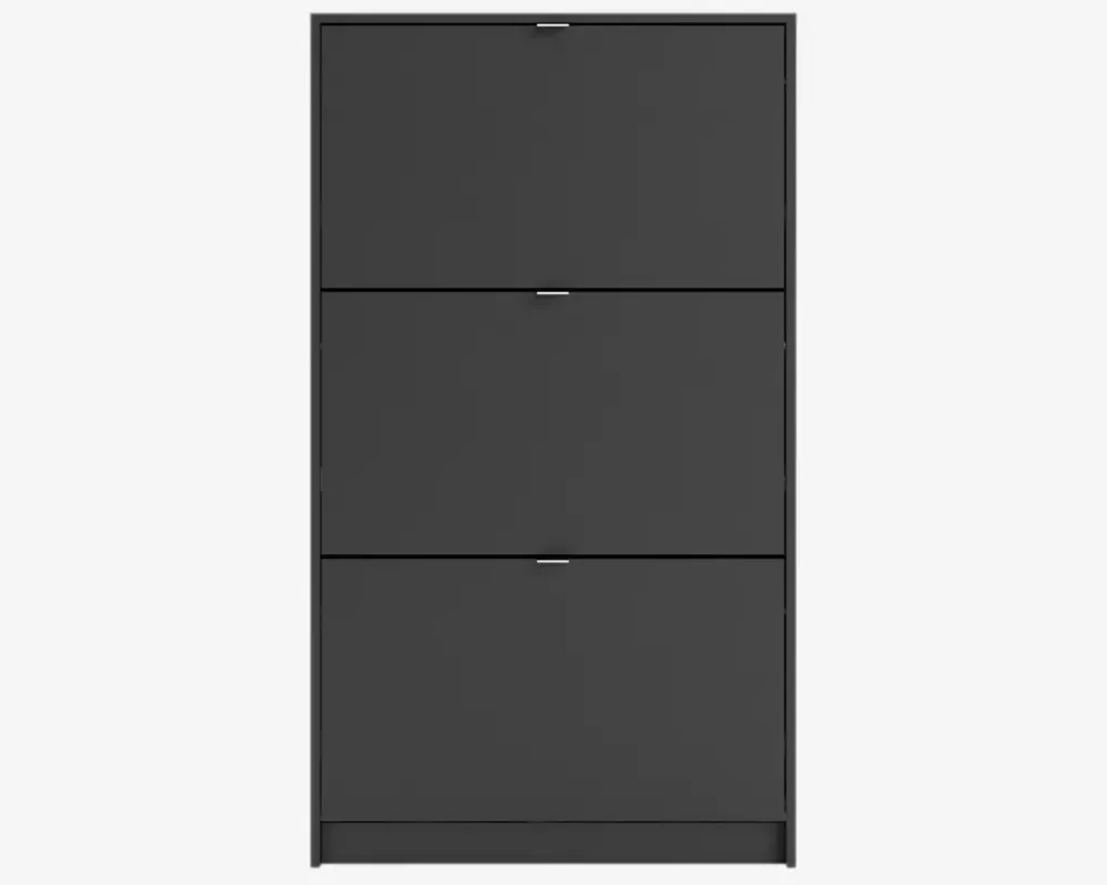 Hot Daells Bolighus Skoskab Shoes m. 3 låger sort