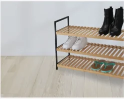 Online Daells Bolighus Skostativ med 3 hylder bambus