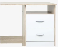 Outlet Daells Bolighus Skrivebord Adria Lys Eg/Hvid