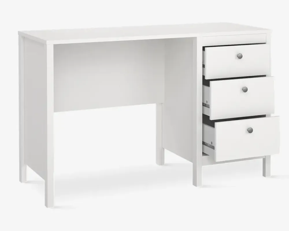 New Daells Bolighus Skrivebord Madrid kunstfiner Hvid