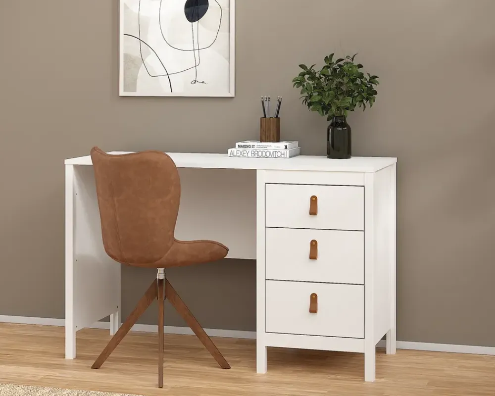 New Daells Bolighus Skrivebord Madrid kunstfiner Hvid