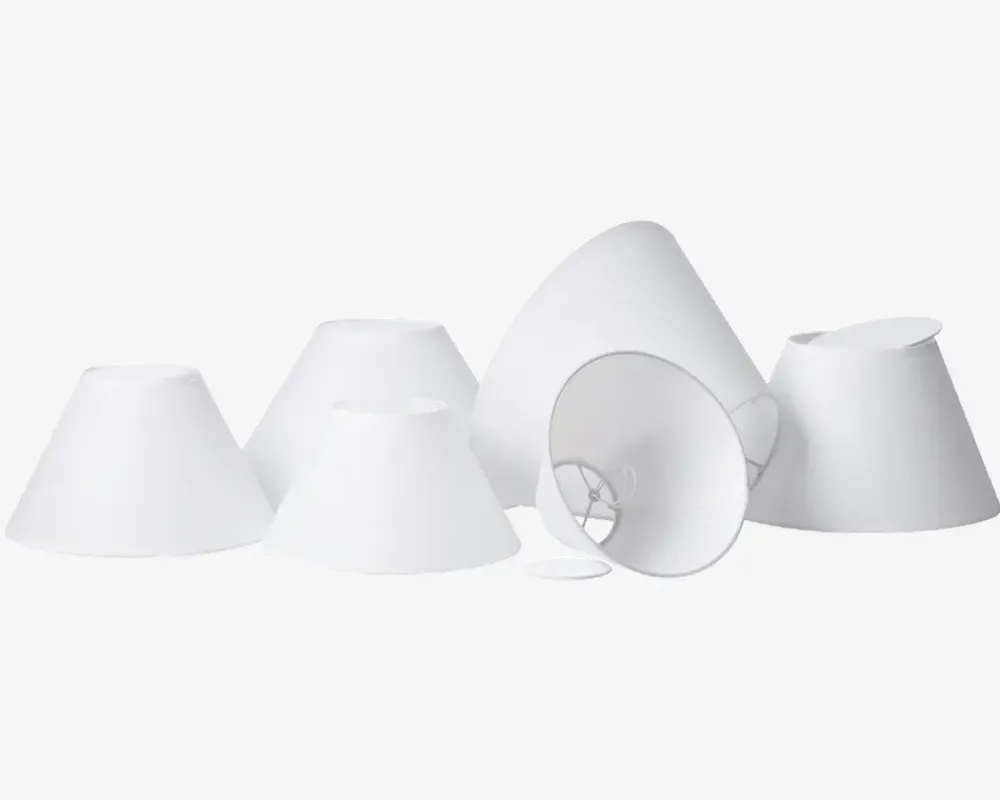 Discount Daells Bolighus Skærm Emma Casa H. 12 cm Hvid