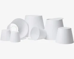 Best Daells Bolighus Skærm Emma Domus H. 20 cm Hvid