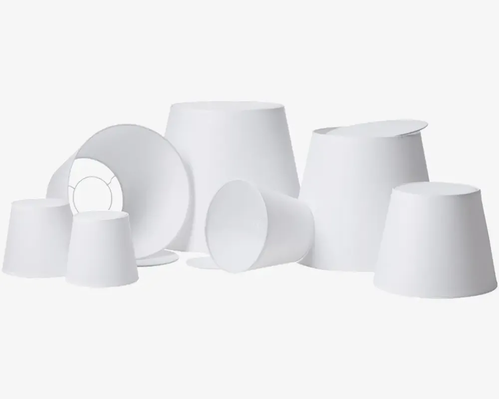 Sale Daells Bolighus Skærm Emma Domus H. 13,5 cm Hvid