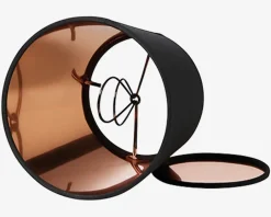 Outlet Daells Bolighus Skærm Isabella Domus sort/ kobber H.13,5 cm