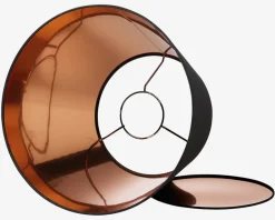 Daells Bolighus Skærm Isabella Domus sort/kobber H.32 cm