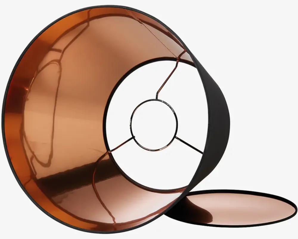 Daells Bolighus Skærm Isabella Domus sort/kobber H.32 cm