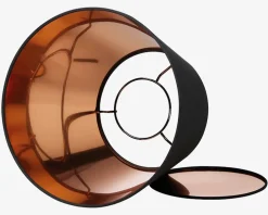 Daells Bolighus Skærm Isabella Domus sort/kobber H.24 cm