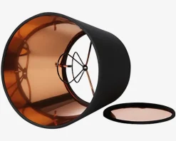 Clearance Daells Bolighus Skærm Isabella Domus sort/kobber H.14,5 cm