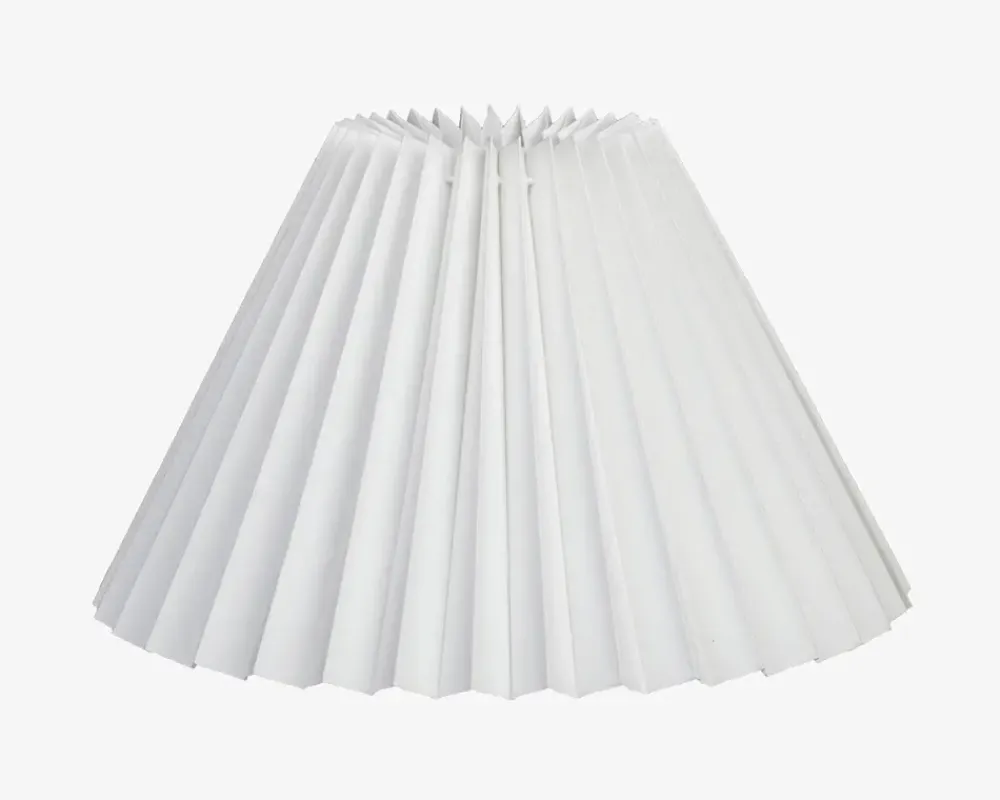 Online Daells Bolighus Skærm Plisse Empire Creme 18 cm Hvid