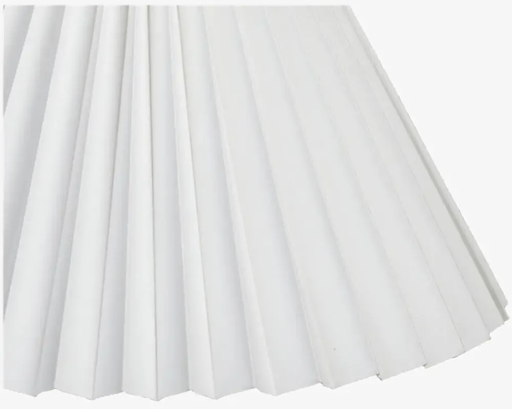 Daells Bolighus Skærm Plisse Empire Creme 21 cm Hvid