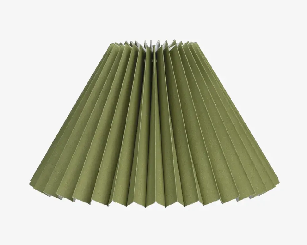 Hot Daells Bolighus Skærm Plisse Empire 18 cm Grøn