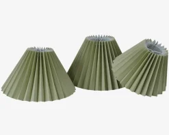 Clearance Daells Bolighus Skærm Plisse Empire 21 cm Grøn