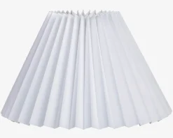 Hot Daells Bolighus Skærm Plisse Empire 23 cm Hvid