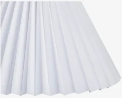 Hot Daells Bolighus Skærm Plisse Empire 23 cm Hvid