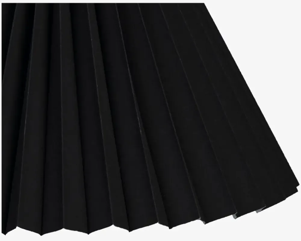 Daells Bolighus Skærm Plisse Empire 18 cm Sort