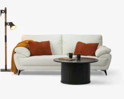 Outlet Daells Bolighus Sofa 3 Pers. Kunstlæder/PU Hvid
