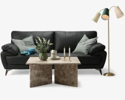 Best Daells Bolighus Sofa 3 Pers. Kunstlæder/PU Sort