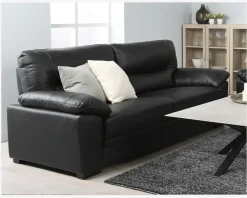 Online Daells Bolighus Sofa 3 Pers. Sort Læder