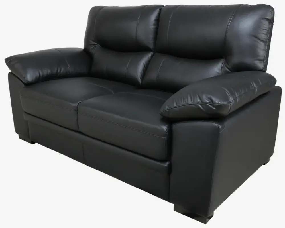 Hot Daells Bolighus Sofa 2 Pers. Sort Læder