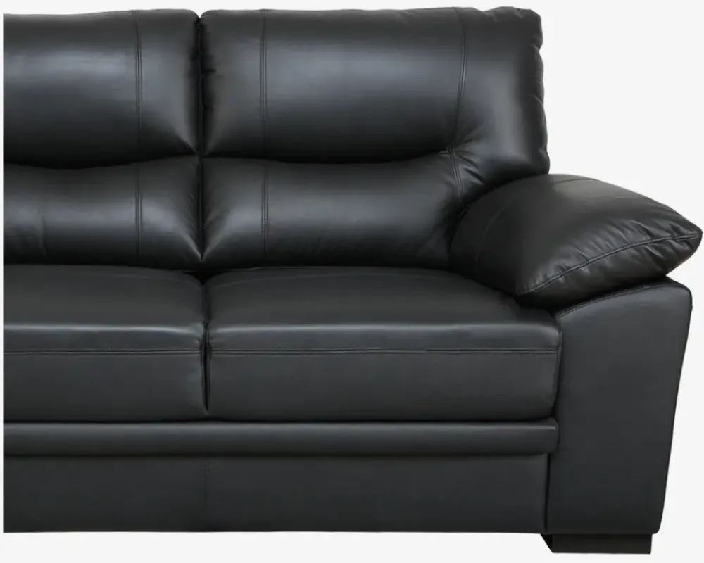 Hot Daells Bolighus Sofa 2 Pers. Sort Læder