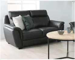 Online Daells Bolighus Sofa 2 Pers. Sort Læder