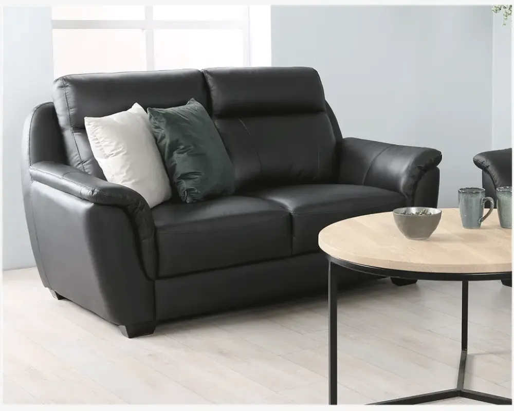 Online Daells Bolighus Sofa 2 Pers. Sort Læder