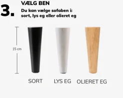 Discount Daells Bolighus Sofa Halifax Chaiselong Højrevendt Stofgr. 1