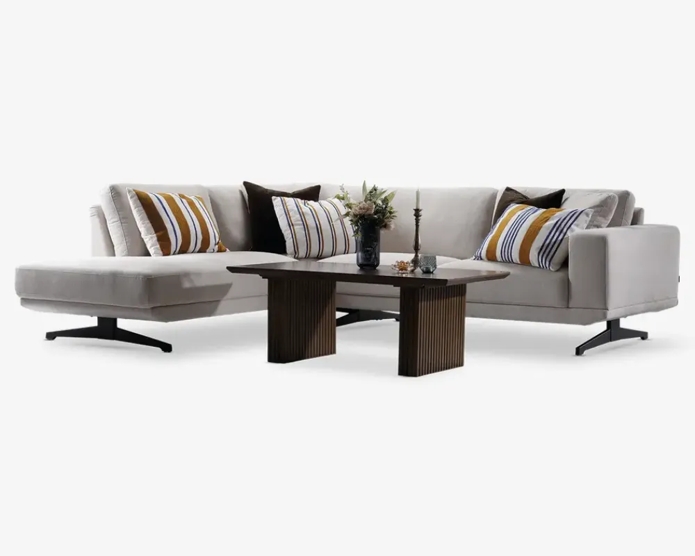 Clearance Daells Bolighus Sofa m. Åben Afslutning Beige Venstrevendt