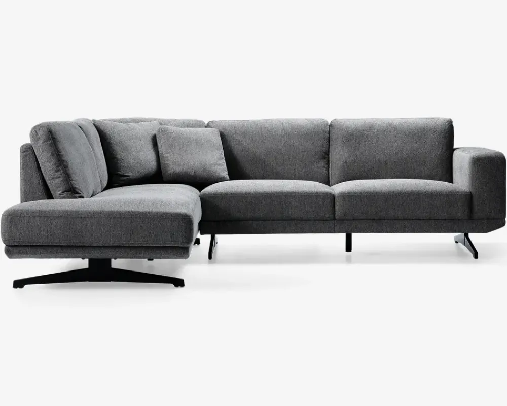 Daells Bolighus Sofa m. åben afslutning grå venstrevendt