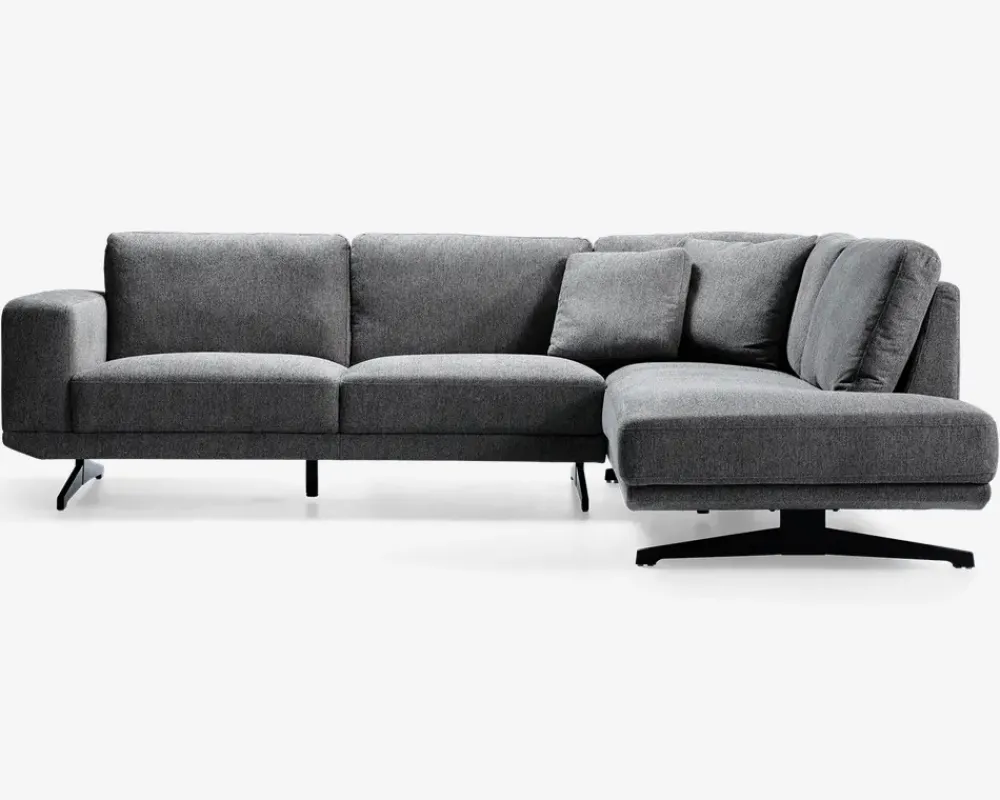 Best Daells Bolighus Sofa m. åben afslutning grå højrevendt