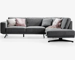 Best Daells Bolighus Sofa m. åben afslutning grå højrevendt