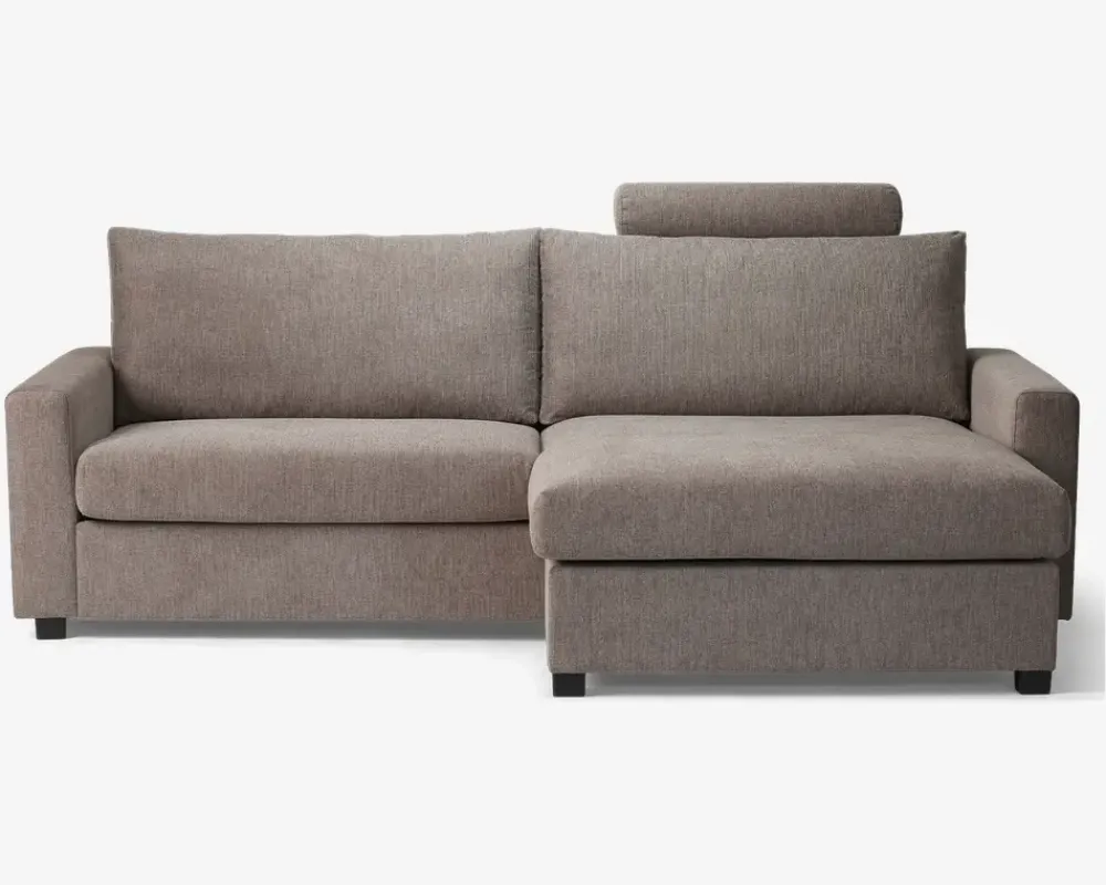 Daells Bolighus Sofa m/Chaiselong Grå/Beige Møbelstof