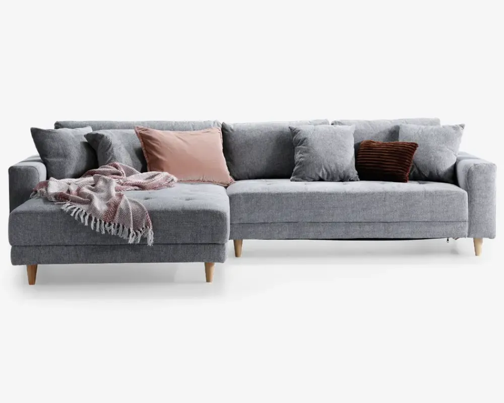 Discount Daells Bolighus Sofa med XL chaiselong grå