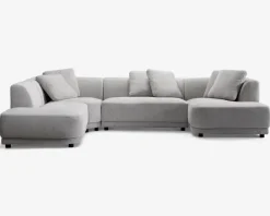 New Daells Bolighus Sofa U-shape grå/beige venstrevendt