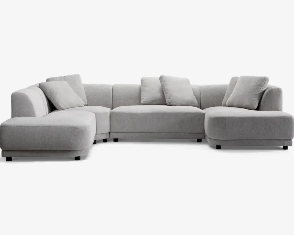 New Daells Bolighus Sofa U-shape grå/beige venstrevendt