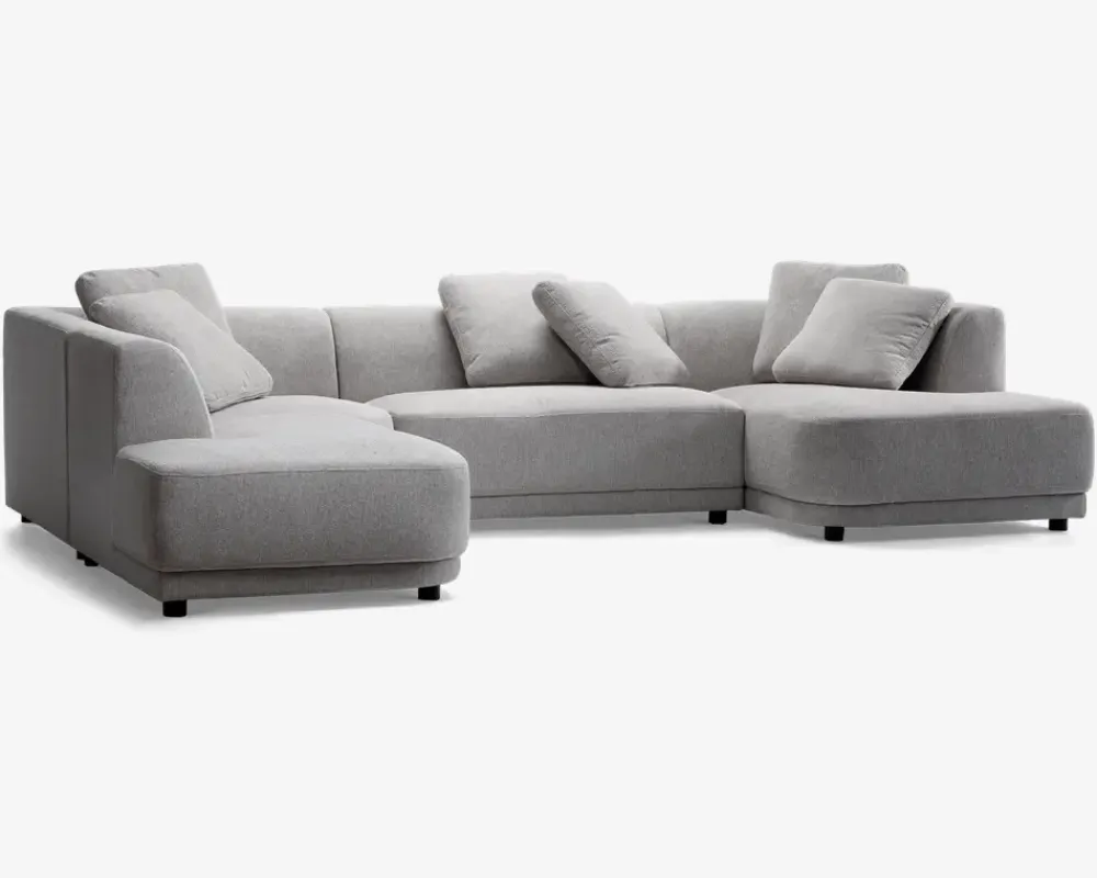 New Daells Bolighus Sofa U-shape grå/beige venstrevendt
