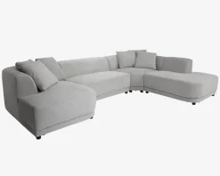 Best Daells Bolighus Sofa U-Shape Højre Lys Grå