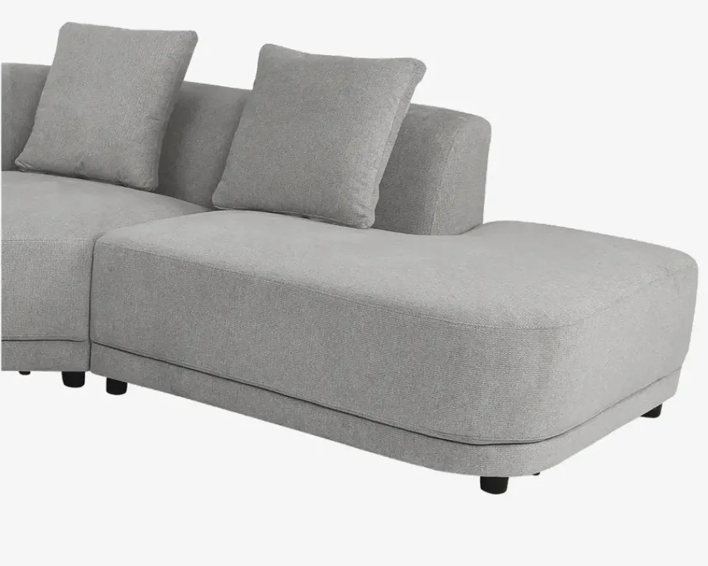 Best Daells Bolighus Sofa U-Shape Højre Lys Grå